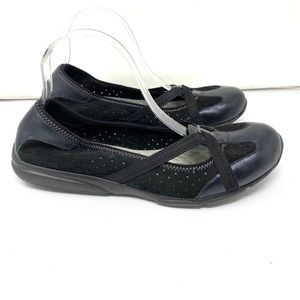 Privo Shoes Womens 9.5 M P-Berry Loafer Flats Black Suede Slip On Casual 76563